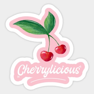 Cherrylicious , Cherry fruit  , Cherry Blossom Sticker